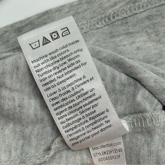 Tea Collection Kids Artsy Colorful Rabbit Long Sleeve Shirt 5 Grey, Blue, Pink - Picture 7 of 10